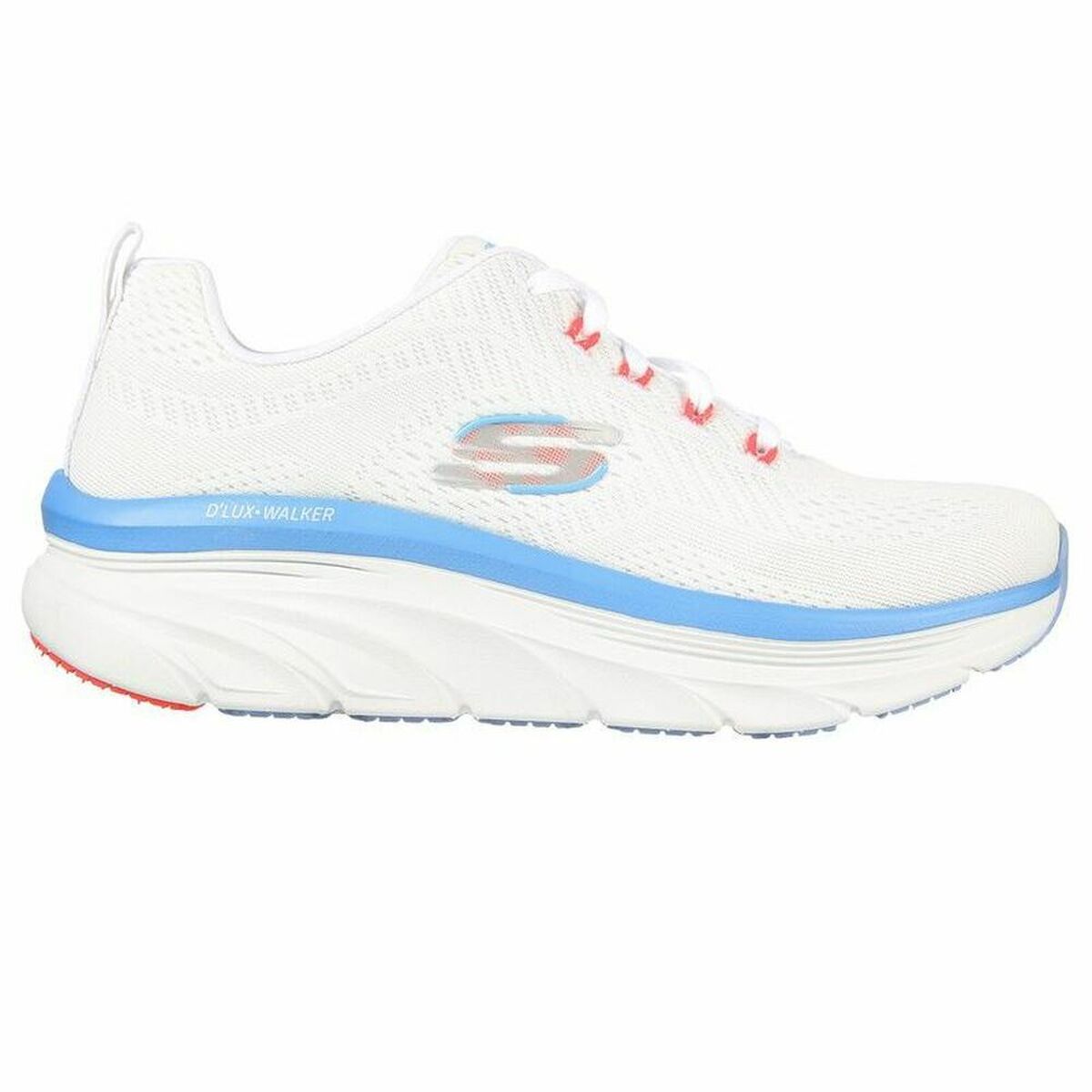 Chaussures de Running pour Adultes Skechers  D'Lux Walker Blanc Femme-0