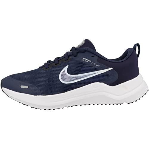 Nike Downshifter 12 Little Kids' Shoes, Midnight Navy/Game Royal-Game Royal, 33 EU