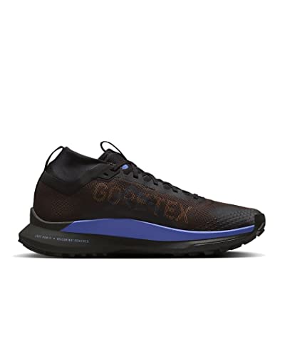 Nike Chaussures de course Trail Homme, Velours marron/noir/mousse dorée/bleu moyen, 40 EU