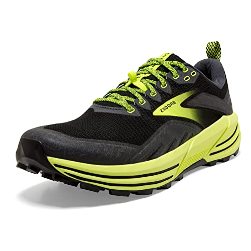 Brooks Homme Cascadia 16 Chaussure de Course, Black Ebony Nightlife, 44 EU