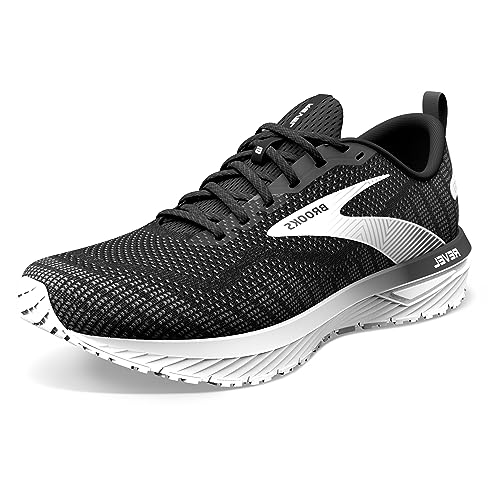 Brooks Homme Revel 6 Sneaker, Black/Blackened Pearl/White, 41 EU