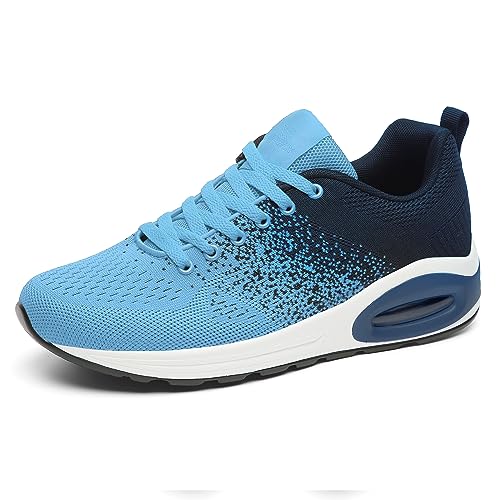 JOMIX Chaussures de Sport Running Basket Homme Chaussures de Course Tennis Homme Baskets Respirant Gymnasium Tennis Sneakers pour Homme (Blue, 44)